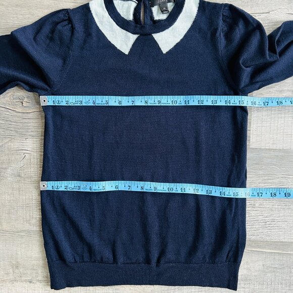 J. Crew 100% Merino Trompe L'Oeil Intarsia Pullover Sweater (size XS) - Picture 12 of 15